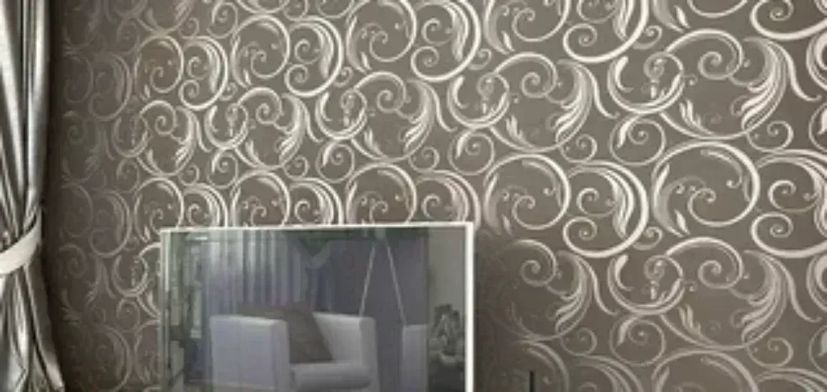 Шелкографические обои для стен в гостиную: идеи и советы